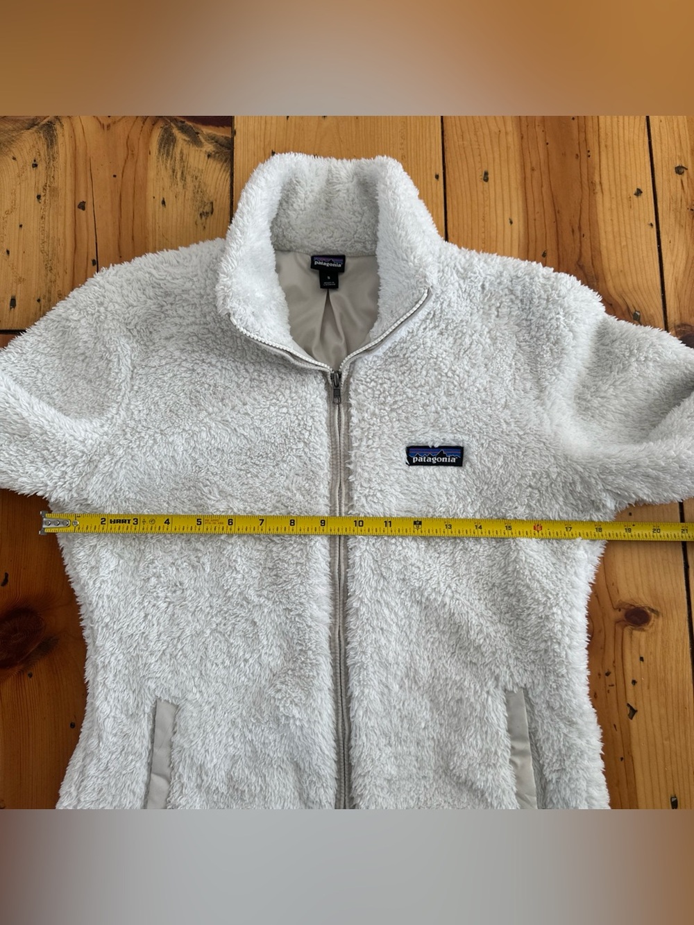Patagonia Fleece Jacket Womens Small White Los Gatos Full Zip Sherpa Lined - Picture 12 of 16